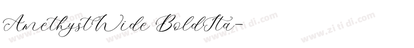 AmethystWide BoldIta字体转换